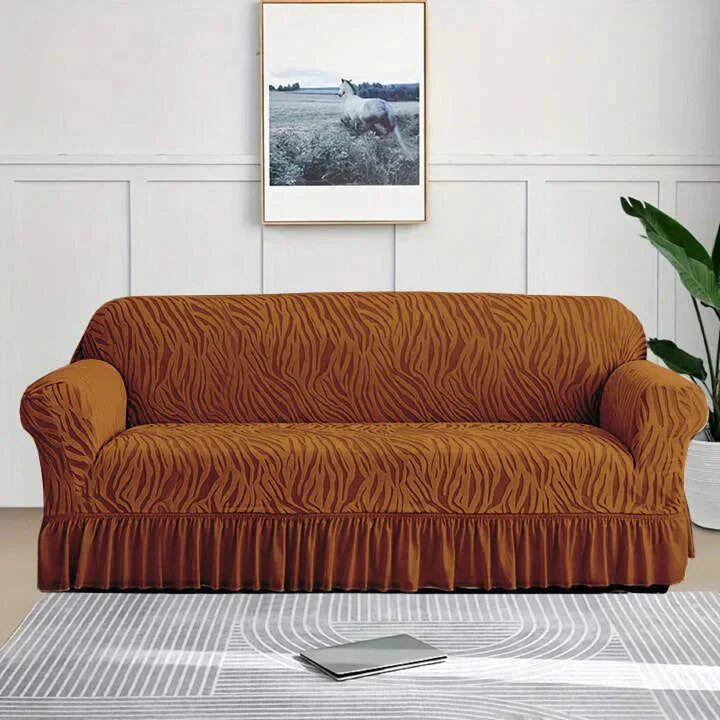 Premium Zebra Velvet Sofa Covers