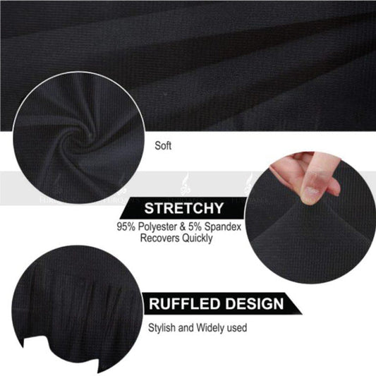 Frill Style Micro Mesh Chair Cover copper  (Color)